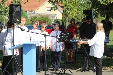 Osijek, 13. 09. 2025, Igrali&scaron;te kod tržnice Retfala. Dan Gradske četvrti Retfala. Dragan Vulin i Marko Eljuga.snimio GOJKO MIITĆ