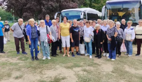 MUH Osijek stigao dvama autobusima u Kopački rit na Ribarske dane 2025.Ustupljena fotografija