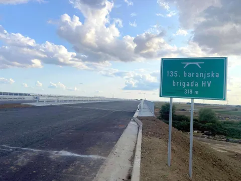 Spojnica koridora 5C od Belog Manastira do Mađarske pri samome kraju