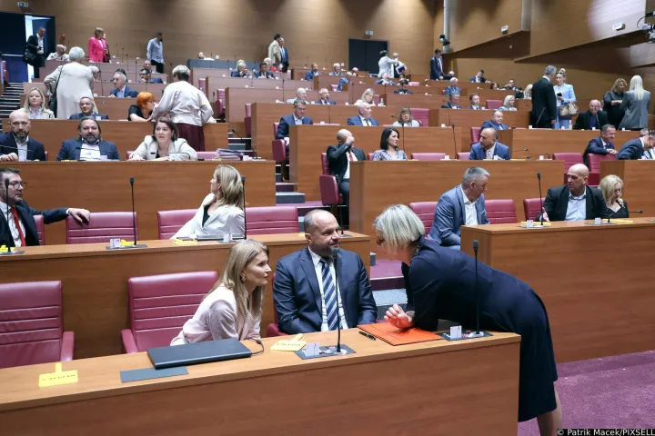 15.09.2025., Zagreb - Aktualnim prijepodnevnom, postavljanje zastupnickih pitanja Vladi, pocela je 7. sjednica Hrvatskoga sabora. Photo: Patrik Macek/PIXSELL