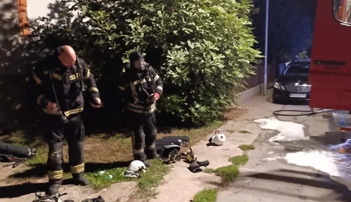 Požar kuće u Osijeku, ilustracija