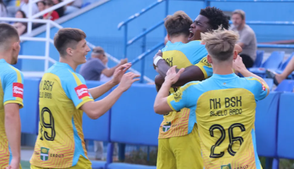 Bijelo Brdo, 13. 09. 2025, Igralište u Bijelom Brdu. Nogomet, BSK- Jarun (Zagreb), SuperSport Prva liga.snimio GOJKO MITIĆ