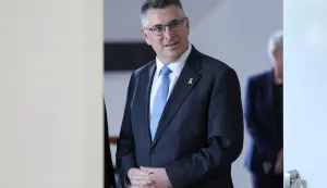 Zagreb, 09.09.2025 - Predsjednik Hrvatskoga sabora Gordan Jandroković primio je ministra vanjskih poslova Države Izrael Gideona Moshea Sa'ara koji boravi u službenom posjetu Republici Hrvatskoj. Na slici Gideon Moshe Sa'ar.foto HINA/ Damir SENČAR/ ds