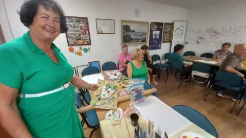 MUH Osijek - art-terapija - Likovne radionice - 2025.Marija Sužnjević, predsjednica osječkog MUH-aUstupljena fotografija