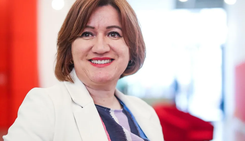 MAGAZIN12.03.2024.., Zagreb - Dr. sc. Nikolina Borcic, autorica knjige "Vrag je u detalju" koja govori o vaznosti jezika u politickoj komunikaciji. Photo: Slavko Midzor/PIXSELL