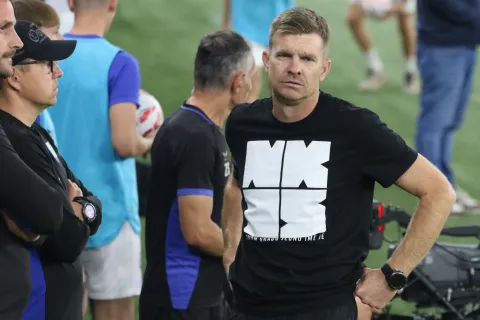 Osijek, 24. 08. 2025, Opus Arena, nogomet, Osijek -Hajduk, SuperSport HNL 25/26. Simon Rožman.snimio GOJKO MITIĆ