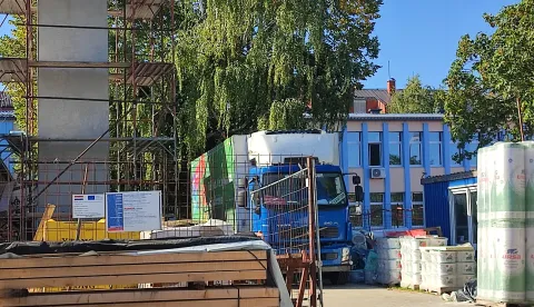 Radovi na obnovi škole, rujan 2025.snimila Marija Lešić Omerović