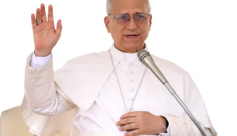 epa12384154 Pope Leo XIV leads the weekly general audience in Saint Peter's Square, Vatican City, 17 September 2025. EPA/ETTORE FERRARI