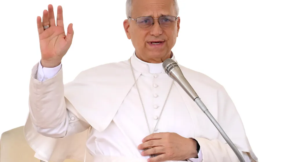 epa12384154 Pope Leo XIV leads the weekly general audience in Saint Peter's Square, Vatican City, 17 September 2025. EPA/ETTORE FERRARI