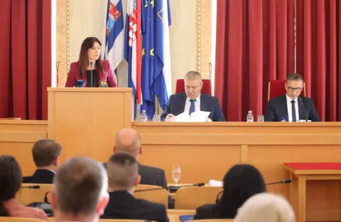 Treća sjednica Skup&scaron;tine Osječko-baranjske županijeNata&scaron;a Trami&scaron;akOsijek, 18. rujna 2025.Foto: OBŽ