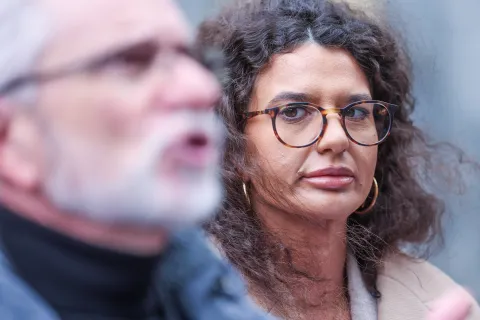 23.12.2024., Zagreb - Konferencija za medije s temom "blagdanska potrosaska kosarica za 2024. godinu za troclanu obitelj za Bozic i Novu godinu". gospodarska savjetnica Nezavisnog sindikata Hrvatske Izabela Delfa Misic Photo: Slavko Midzor/PIXSELL