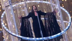 15 May 2025, Switzerland, Basel: Yuval Raphael from Israel with the title "New Day Will Rise" on stage at the second semi-final of the 69th Eurovision Song Contest in the Arena St. Jakobshalle. A total of 37 acts will be competing for the trophy and almost 60,000 spectators are expected to attend the nine live shows. A good 160 million people watched the music show on television in 2024. Photo: Jens B?ttner/dpa Photo: Jens B?ttner/DPA