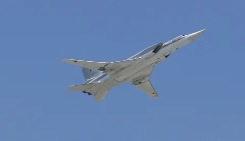epa07309205 (FILE) - A Russian Tupolev Tu-22 Strategic Bomber flies over Moscow's Kremlin during the Victory Day parade on Red Square in Moscow, Russia, 09 May 2016 (reissued 22 January 2019). According to media reports, a Tu-22 supersonic bomber of the Russian Ministry of Defense has crashed in Russia's Murmansk region. EPA/MAXIM SHIPENKOV