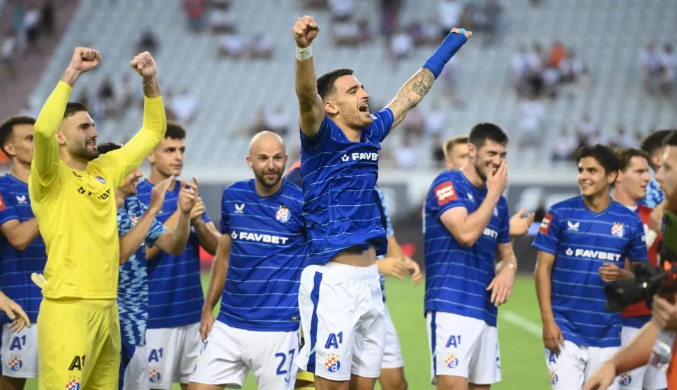 Split - 20.09.2025.- Derbi utakmica 7. kola HNL-a Hajduk - Dinamo. foto HINA/ Mario STRMOTIĆ/ms 