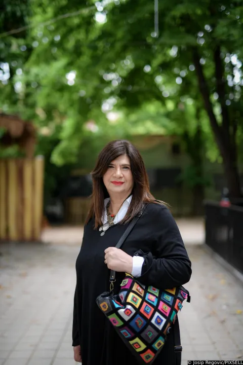 10.05.2023.., Zagreb - Julijana Matanovic, knjizevnica. Photo: Josip Regovic/PIXSELL