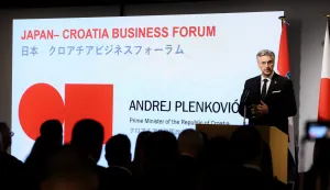 Osaka, 21.09.2025 - Predsjednik vlade Andrej Plenkovi? na izlo?bi EXPO 2025. Na slici Andrej Plenkovi?, Gospodarski forum.foto HINA/ Vlada RH/ Damir GALI?/ ik