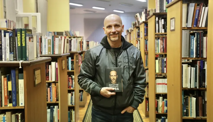 Osijek, 21. 12. 2023., GISKO; Aleksandar Stankovic; promocija knjige; DepraSNIMIO BRUNO JOBST 