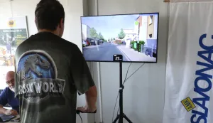 Osijek, 27. 08. 2025, AMK Slavonac na Čepinskoj. Poligon za obuku djece u vožnji biciklom kao i električnih romobila i simulator za električne romobile. snimio GOJKO MITIĆ