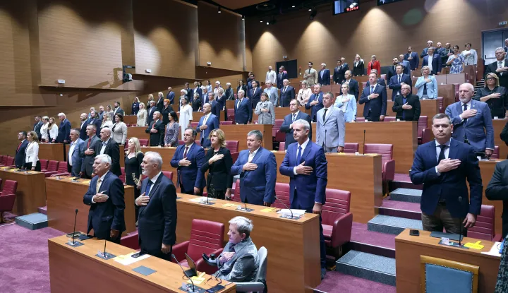 15.09.2025., Zagreb - Aktualnim prijepodnevnom, postavljanje zastupnickih pitanja Vladi, pocela je 7. sjednica Hrvatskoga sabora. Photo: Patrik Macek/PIXSELL