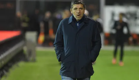 07.11.2024., stadion Subicevac, Sibenik - SuperSport HNL, 13. kolo, HNK Sibenik - NK Lokomotiva. trener Lokomotive Silvijo Cabraja Photo: Hrvoje Jelavic/PIXSELL