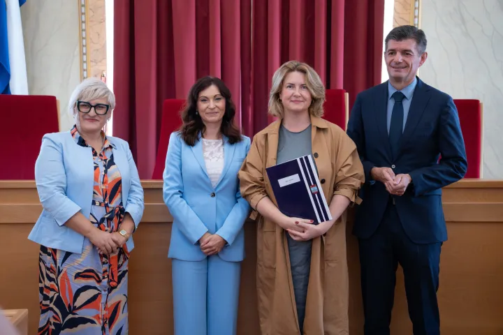 Osijek, 23. 09. 2025., Potpore za poslijediplomske studijeNataša Tramišak; Miranda Glavaš - Kul; Boris Crnković; cjeloživotno obrazovanje; stipendisti; kandidati; poslijediplomski studij