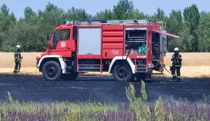 U sklopu sportsko-poslovne zračne luke Čepin izbio požar na otvorenom prostoru
