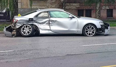 Sudar na raskrižju Stepinčeve i Vukovarske