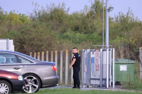 Sokolovac, 23.9.2025. - Farma Sokolovac, gdje se eutanazira preko 9000 svinja. foto HINA/ ml