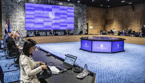 Zagreb, 16.7.2025 - Sjednica Vlade RH. Foto Hina/ Dario GRZELJ/ dag