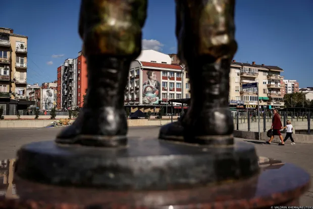 One of more than 200 murals painted during the ten editions of the international Mural Fest in Ferizaj, Kosovo, September 19, 2025.The local and international artists are transforming dull, gray walls, once relics of the communist past, into vibrant murals that bring stories, memories, and dreams to life, while also attracting cultural tourism. REUTERS/Valdrin Xhemaj Photo: VALDRIN XHEMAJ/REUTERS