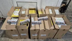 Na graničnom prijelazu Erdut zaplijenjeno 120.000 komada cigareta