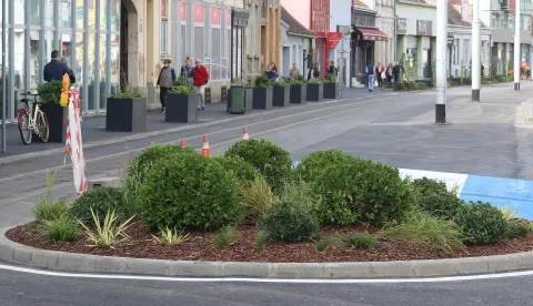 Osijek, 30. 09. 2025, Obilazak zavr&scaron;nih radova u Ulici Josiipa Juraja Strossmayera. snimio GOJKO MITIĆ