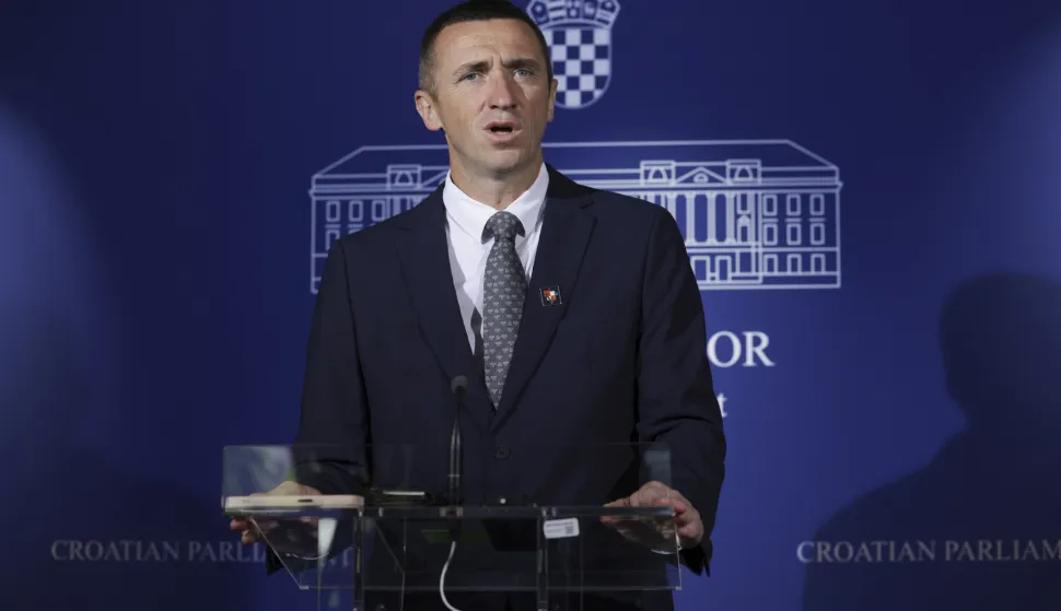 Zagreb, 27.06.2025. - Konferencija za medije zastupnika Ivana Penave o političkim aktualnostima. Na fotografiji Ivan Penava. foto HINA/ Lana SLIVAR DOMINIĆ/ lsd