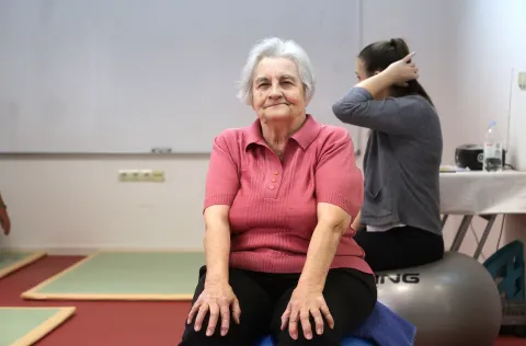 Osijek, 01. 10. 2025., Otokara Keršovanija 33, Klub 60+, dani otvorenih vrata, Viktorija Uzur - predjsednica udruge SNIMIO BRUNO JOBST