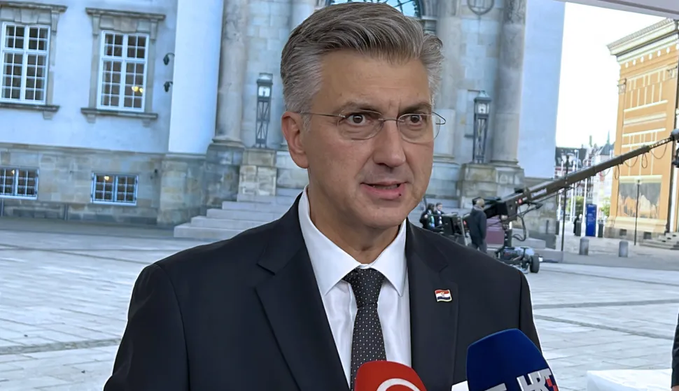 Kopenhagen, 1.10.2025.- Hrvatski premijer Andrej Plenkovi? sudjelovao je na neformalnom samitu EU-a u Kopenhagenu. foto HINA/ Slavko VUKADIN/ ua