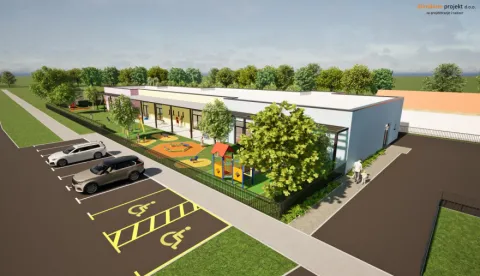 Vizualizacija zgrade vrtića u Ivanovcu