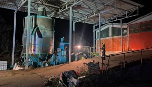 Požar sušare suncokreta u Alagincima