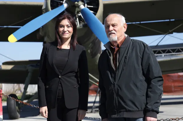 Osijek, 04. 10. 2025., Zračna luka Čepin, 34. godišnjica, Samostalni zrakoplovni vod Osijek, Nataša Tramišak; Zlatko Tot SNIMIO BRUNO JOBST