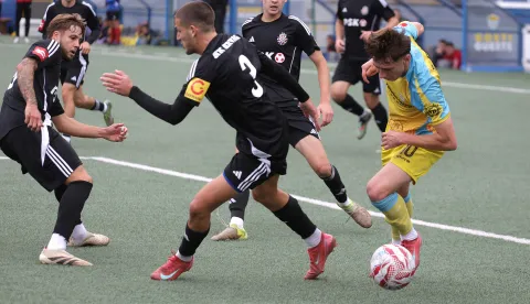 Bijelo Brdo, 05. 10. 2025., Igralište u Bijelom Brdu, BSK - Hrvace, SuperSport Prva liga SNIMIO BRUNO JOBST