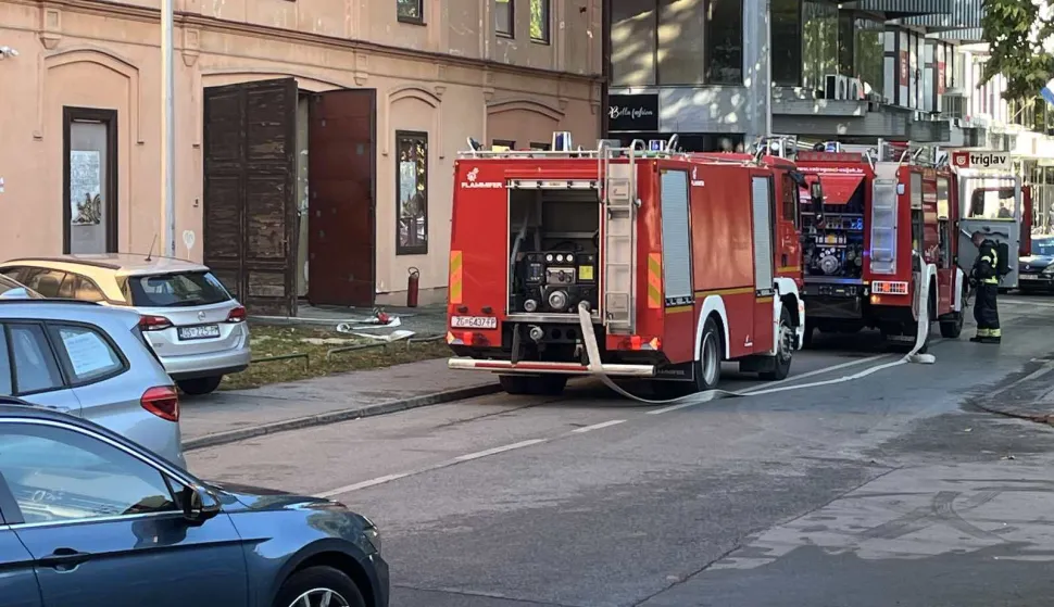 Požar u HNK u Osijeku