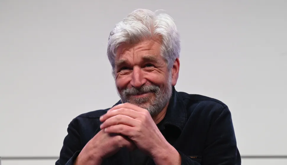 15 May 2024, North Rhine-Westphalia, Cologne: Norwegian author Karl Ove Knausgard reads at Lit.Cologne special, the international literature festival Photo: Horst Galuschka/dpa Photo: Horst Galuschka/DPA