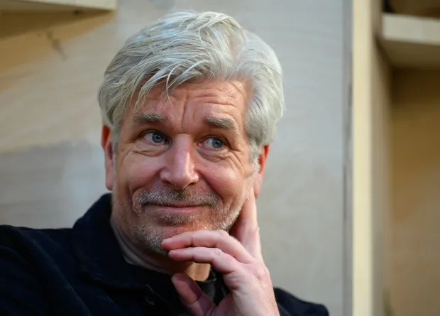 27 March 2025, Saxony, Leipzig: Karl Ove Knausgard, author from Norway, takes part in a discussion at the stand of the guest country Norway at the Leipzig Book Fair. Until 30.03.2025, 2,040 exhibitors from 45 countries will be presenting new products at this spring of books. The motto of this year's fair is "Words move worlds". This year's guest country is Norway. Photo: Hendrik Schmidt/dpa Photo: Hendrik Schmidt/DPA