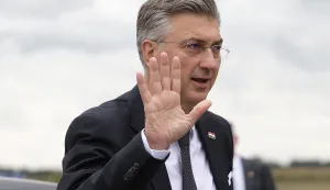 Sudaraž, 06. 10. 2025., Sudaraž, A5, A5 autocesta, 5C koridor, obilježavanje, završetak izgradnje koridora 5C, Andrej PlenkovićSNIMIO BRUNO JOBST