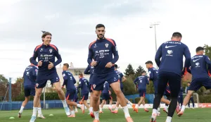 Zagreb, 06.10.2025.- Trening nogometne reprezentacije Hrvatske u Maksimiru.foto HINA/ Admir BULJUBAŠIĆ/ abu