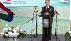 Sudaraž, 06. 10. 2025., Sudaraž, A5, A5 autocesta, 5C koridor, obilježavanje, završetak izgradnje koridora 5C, Andrej PlenkovićSNIMIO BRUNO JOBST