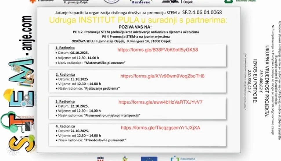 STEM radionice u III. gimnaziji