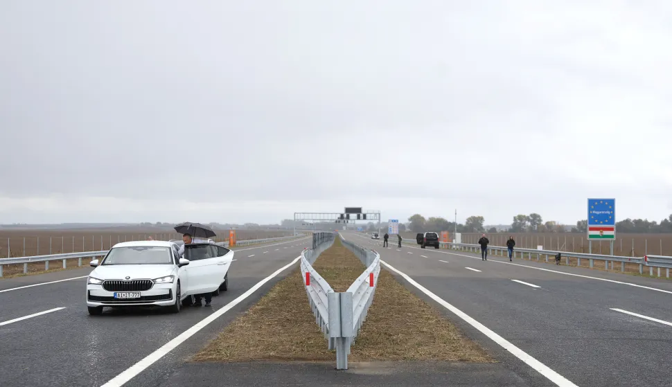 Sudaraž, 06. 10. 2025., Sudaraž, A5, A5 autocesta, 5C koridor, obilježavanje, završetak izgradnje koridora 5CSNIMIO BRUNO JOBST