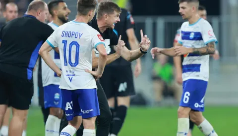 09.08.2025., stadion Opus Arena, Osijek - SuperSport HNL, 02. kolo, NK Osijek - HNK Rijeka. Simon Rozman Photo: Davor Javorovic/PIXSELL