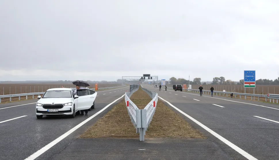 Sudaraž, 06. 10. 2025., Sudaraž, A5, A5 autocesta, 5C koridor, obilježavanje, završetak izgradnje koridora 5CSNIMIO BRUNO JOBST