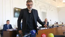 Osijek, 07. 07. 2025, Županijski sud u Osijeku, nastavak svedočenja u slučaju Mamić, svjedok Slaven Bilić.snimio GOJKO MITIĆ